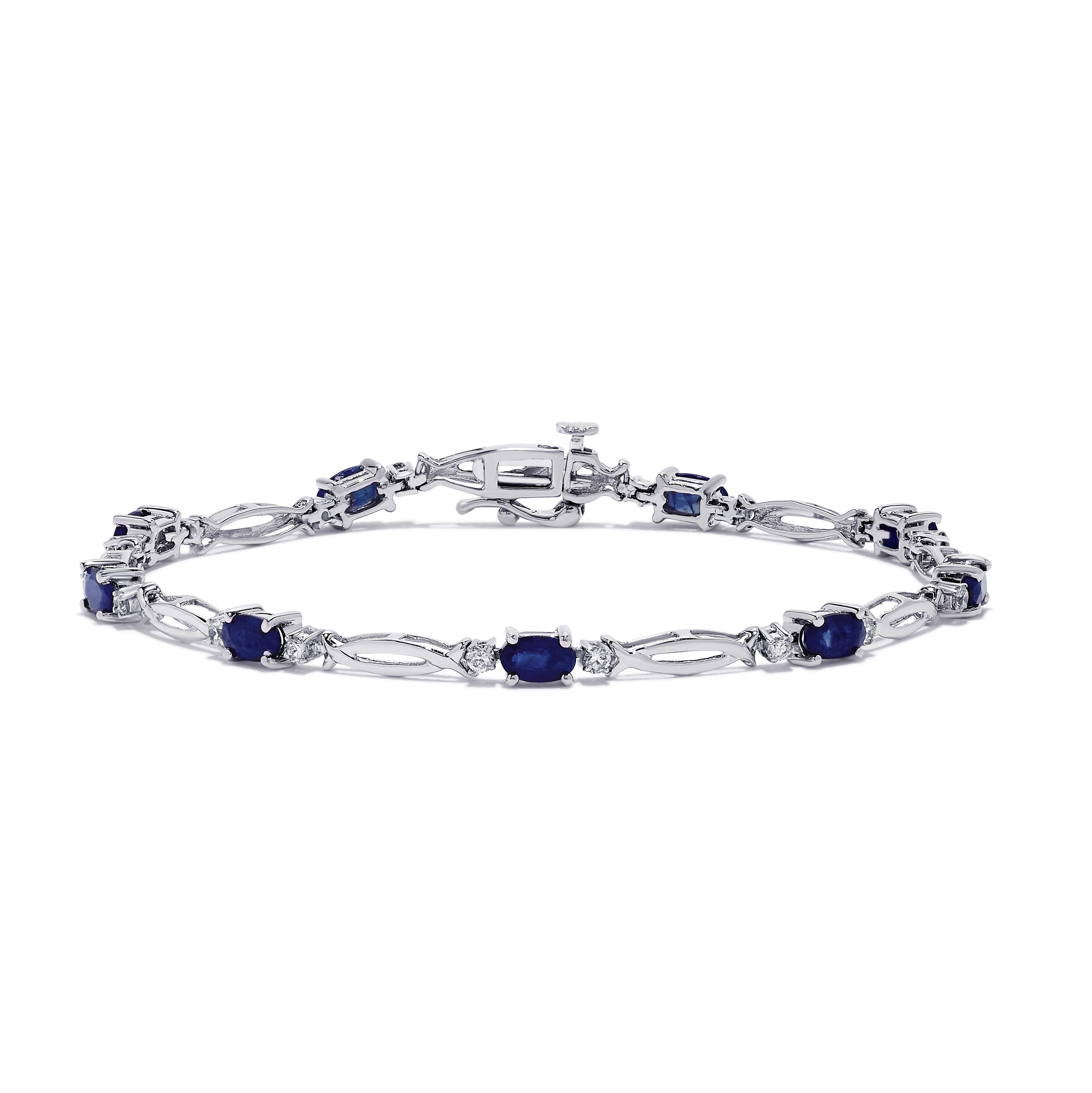 Salon Sapphire and Diamond Tennis Bracelet Maison Birks